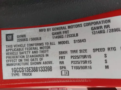 1GCCS13E388133398